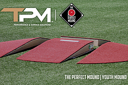 Portable Youth Baseball Mound in Red Turf